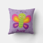 Colorful Butterfly Personalized Pillow Kussen (Achterkant)