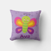 Colorful Butterfly Personalized Pillow Kussen (Voorkant)