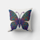 Colorful Butterfly Pillow Kussen (Achterkant)