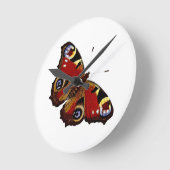 Colorful Butterfly Ronde Klok (Hoek)