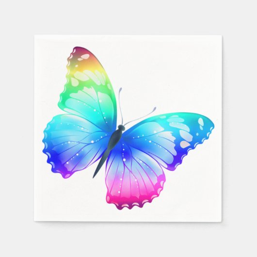 Colorful Butterfly Servet (Voorkant)