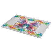 Colorful Butterfly Snijplank (Hoek)