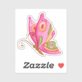 Colorful Butterfly Sticker (Vel)