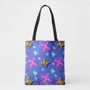 Colorful Butterfly Tote Bag