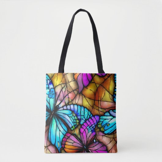 Colorful Butterfly Tote Bag (Voorkant)