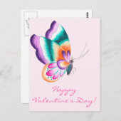 Colorful Butterfly | VALENTIJNSDAG BRIEFKAART (Voorkant / Achterkant)