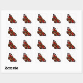 Colorful Butterfly Vierkante Sticker (Vel)