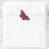 Colorful Butterfly Vierkante Sticker (Tas)