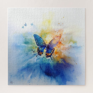 Colorful Butterfly Watercolor Jigsaw Puzzle Legpuzzel