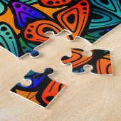 Colorful Butterfly Wings Patroon Legpuzzel (Zijkant)
