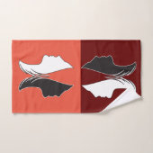 Colorful Butterfly Woman Face Bad Handdoek (Handdoek)