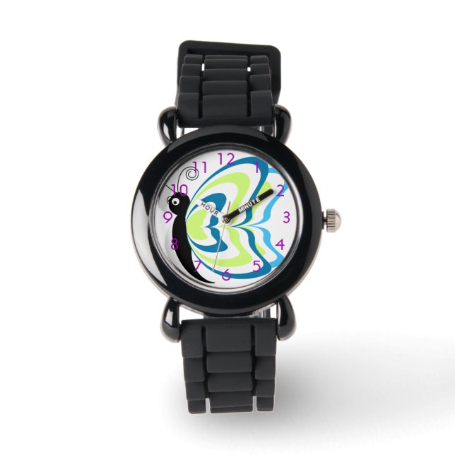 Colorful Butterfly Women's Watch Horloge (Voorkant)