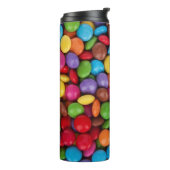 Colorful Button Candy Quirky Thermosbeker (Gedraaid links)