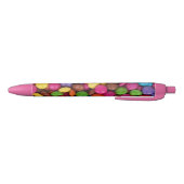Colorful Button Candy Quirky Zwarte Inkt Pen (Bodem)