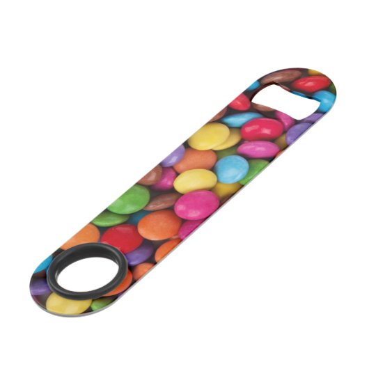 Colorful Button Candy Speed Flessenopener (Voorkant Gekanteld)