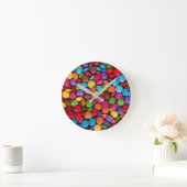 Colorful Button Snoep Quirky Ronde Klok (Huis)