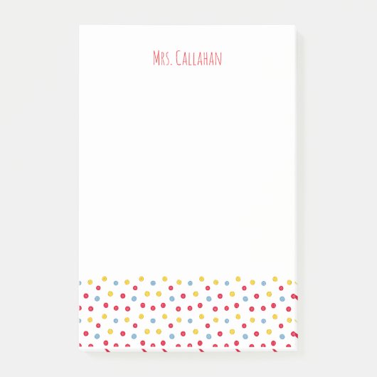 Colorful Buttons Post-It Notes (Voorkant)