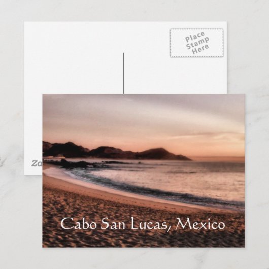 Colorful Cabo sunset Briefkaart (Voorkant / Achterkant)