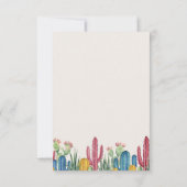 Colorful Cacti Bloom | BRIEFPAPIER Notitiekaartje (Achterkant)