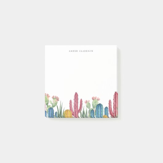 Colorful Cacti Post-it® Notes (Voorkant)