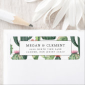 Colorful Cacti | Terugkeeradres woestijnthema Etiket (Insitu)