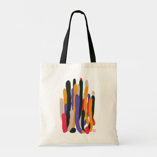 Colorful Cacti Tragetasche Tote Bag (Achterkant)