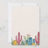 Colorful Cacti | Woestijnhuwelijk Kaart (Achterkant)