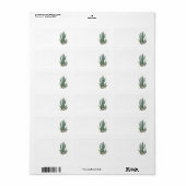 Colorful Cacti | Woestijnthema | Retouradres Etiket (Full Sheet)