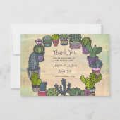 Colorful Cactus Bedankt (Achterkant)