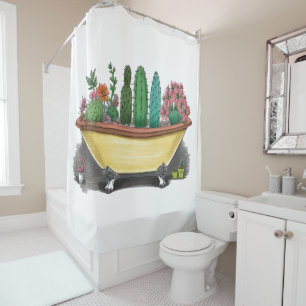 Colorful Cactus Douchegordijn