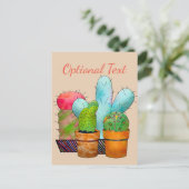 Colorful Cactus Garden Briefkaart (Staand voorkant)