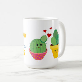 Colorful Cactus hugs leuke romantische Valentijn Koffiemok