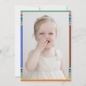 Colorful Cactus Mexican Fiesta Foto Birthday Kaart (Achterkant)