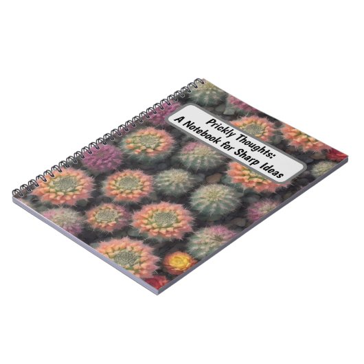 Colorful Cactus Notitieboek (Linkerzijde)