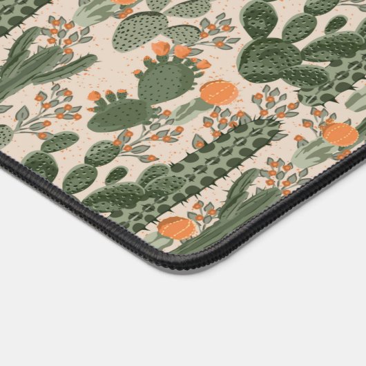 Colorful Cactus Pattern Bureaumat (Hoek)