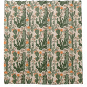 Colorful Cactus Pattern Douchegordijn (Voorkant)