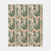 Colorful Cactus Pattern Fleece Deken (Voorkant)