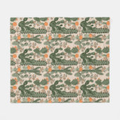 Colorful Cactus Pattern Fleece Deken (Voorkant (Horizontaal))