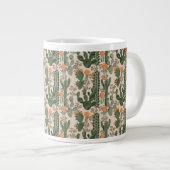 Colorful Cactus Pattern Grote Koffiekop (Voorkant rechts)