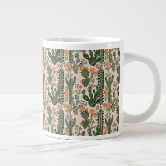 Colorful Cactus Pattern Grote Koffiekop (Rechts)