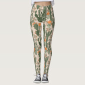 Colorful Cactus Pattern Leggings (Voorkant)