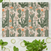 Colorful Cactus Pattern Theedoek (Gevouwen)