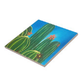 Colorful Cactus Tegeltje (Zijkant)