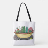 Colorful Cactus Tote Bag (Achterkant)