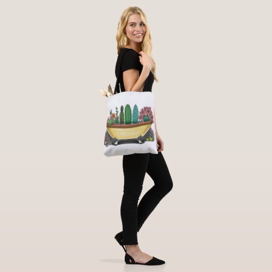 Colorful Cactus Tote Bag (Op model)