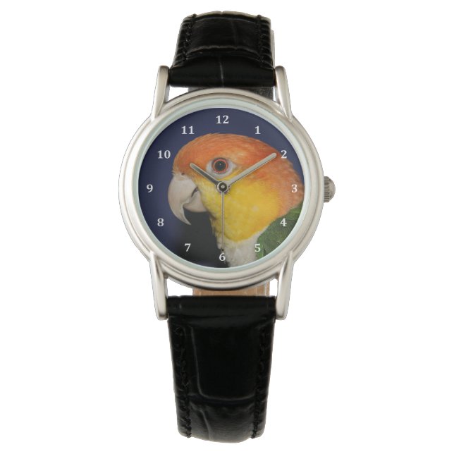 Colorful Caique Parrot Horloge (Voorkant)
