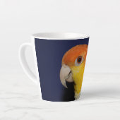 Colorful Caique Parrot Latte Mok (Linkerhoek)