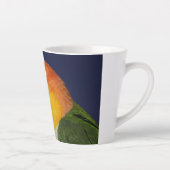 Colorful Caique Parrot Latte Mok (Rechts)