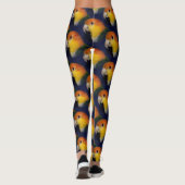 Colorful Caique Parrot Leggings (Achterkant)