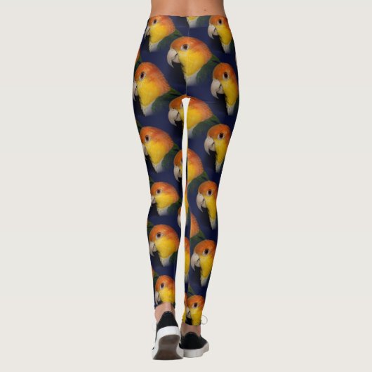 Colorful Caique Parrot Leggings (Achterkant)